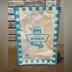 Jellycat Diner Striped Blue and White Bag
